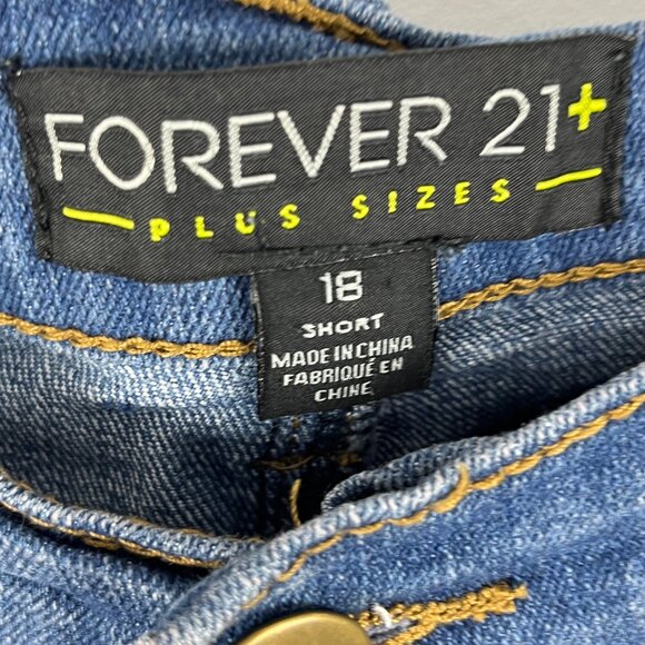 Forever 21 Ankle Skinny Jeans Size 18 Blue Waist 41in Inseam 28in Rise 10in - Picture 5 of 9